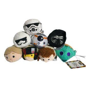 Disney Star Wars Tsum Tsum Mini Plush Set Of 8 Iconic Characters Toy Stuffies #2